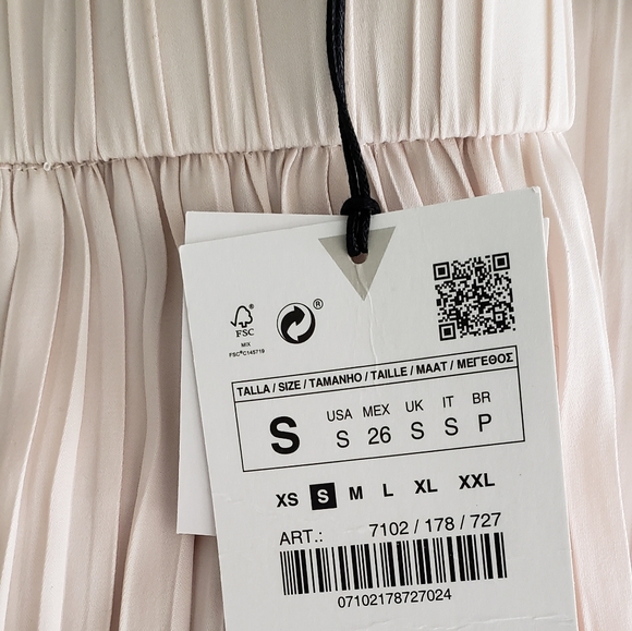 Zara Palazzo Pleated Pants - Vanilla - Picture 11 of 11